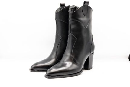 Ghete femei, piele naturala, NIK817N Botine